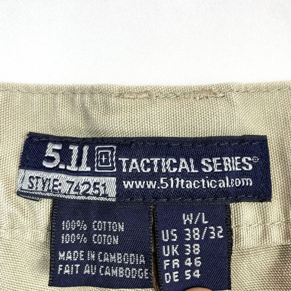 5.11 Tactical 74521 Cotton Canvas Men's Pants Size 36